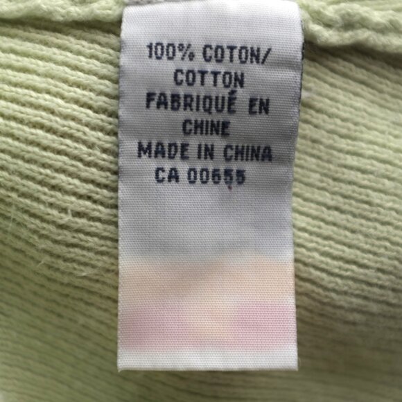 Reitmans light green 100% cotton knit wrap style sweater size S - Picture 7 of 7